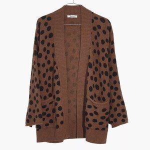 Madewell | Leopard Dot Cardigan Sweater | Size M